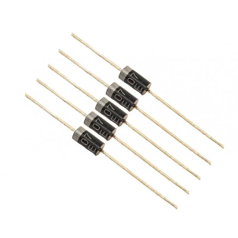 Different packaging styles of 4007 diodes.