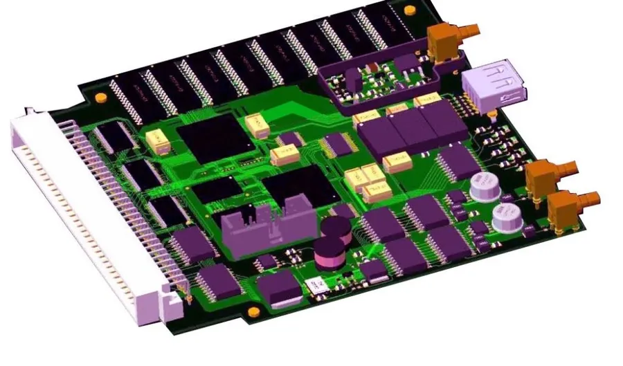 A collage of different PCB design software interfaces.