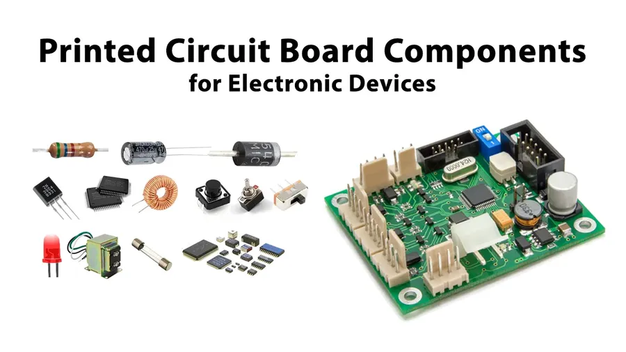 A close-up shot of a PCB board populated with various electronic components.