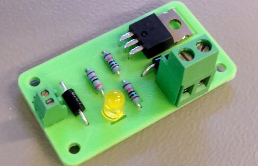 Different materials used to create 3D printed circuit boards, including conductive inks.