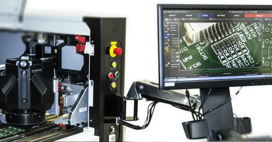 Various machines in a PCB manufacturing facility.
