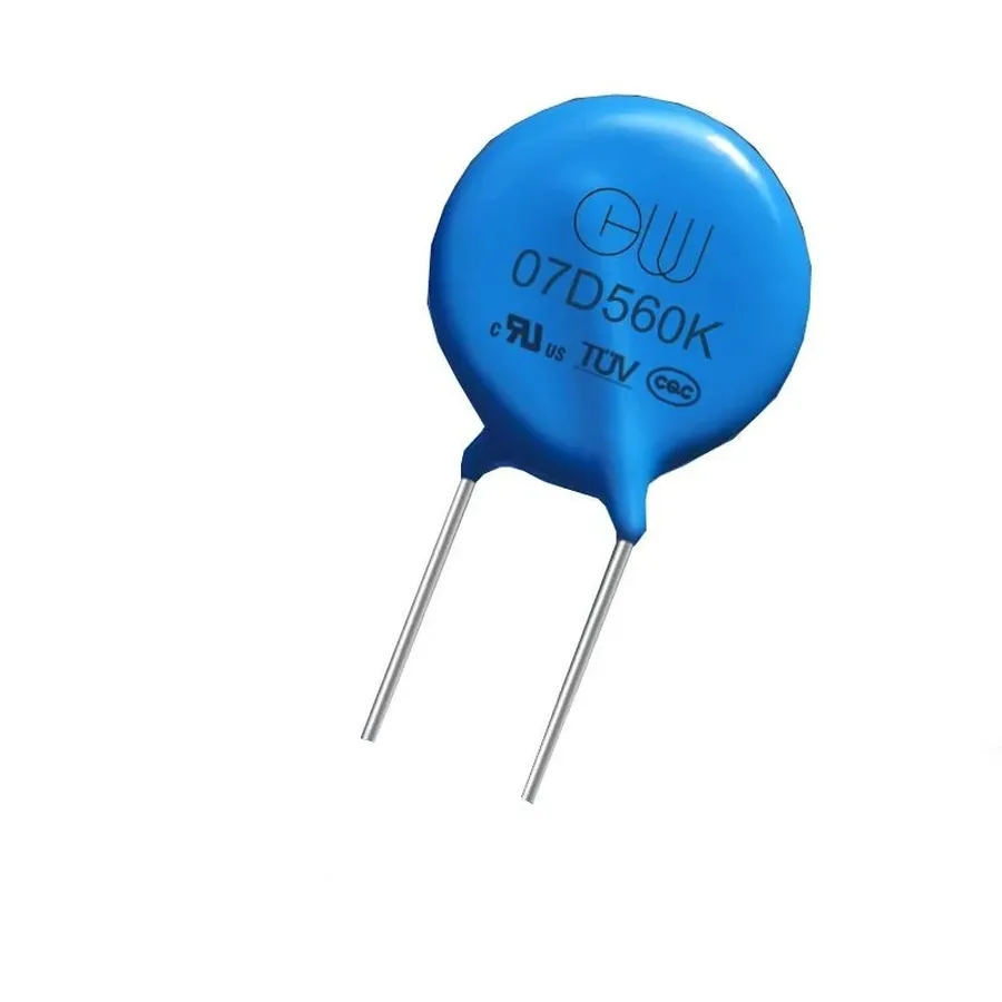 A table listing various specifications of varistors.