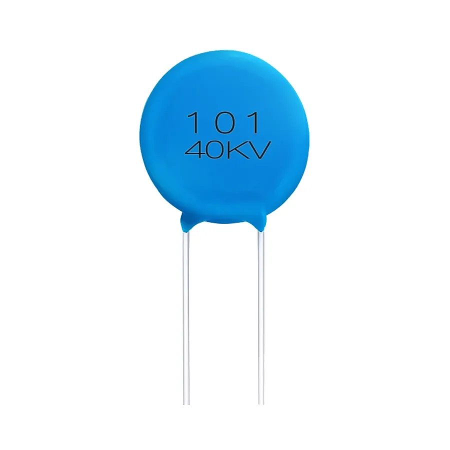 A close up of a ceramic capacitor.