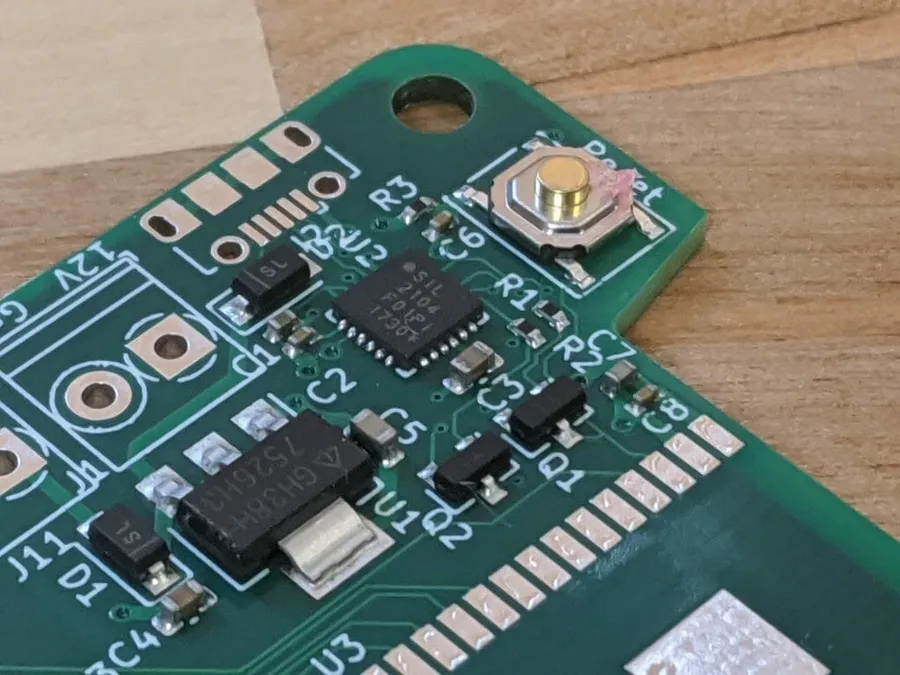 A package or container with JLCPCB components ready for pickup or shipment.