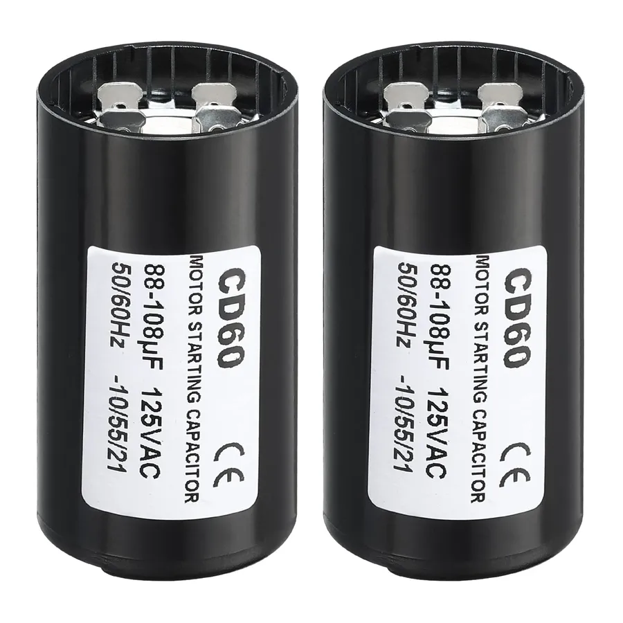 A typical AC motor start capacitor used in an electric motor.