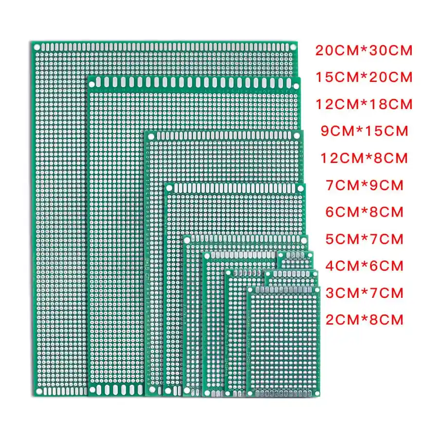 A collection of PCBs of different sizes.