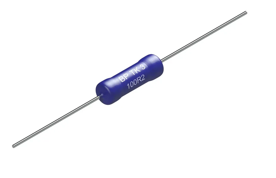 A close-up view of a precision resistor.