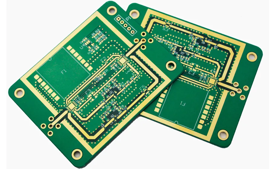 A custom designed printed circuit board.
