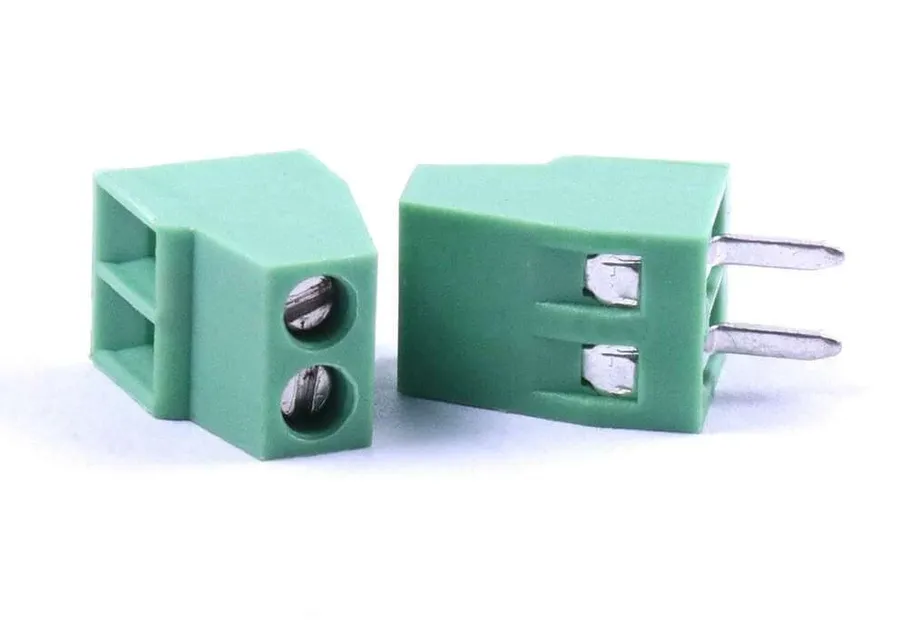 A variety of PCB connectors including headers, terminals and other different types.