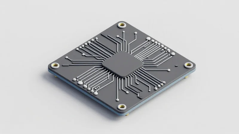 An isometric view of a high-voltage PCB layout showing clear isolation zones and dielectric protection, demonstrating system reliability.