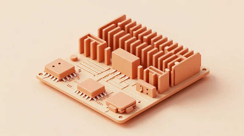 Advanced thermal dissipation on a PCB with heat sinks