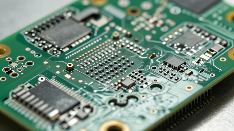 Micro-drilling and etching processes on a radar sensor board
