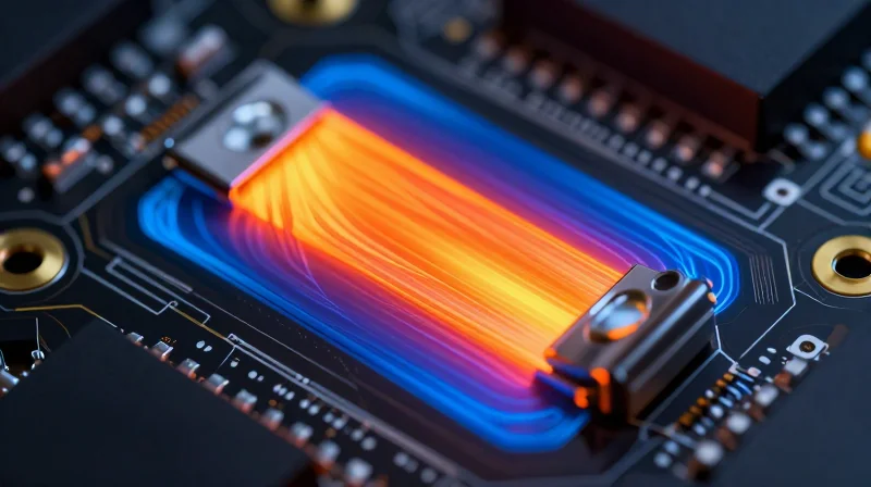 Thermal dissipation visualization of an automotive LED headlight PCB