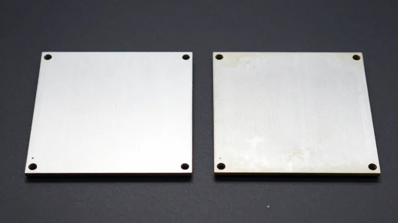 Visual comparison between premium quality and low-bid product components