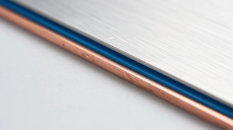 Visual representation of a dielectric layer separating copper circuits from an aluminum base