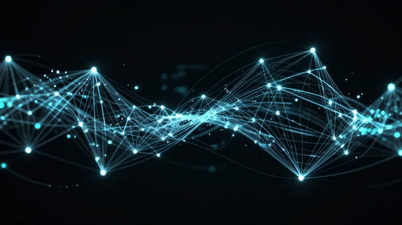 Abstract visualization of data and tech standards in automotive industry