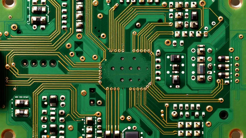 High-precision micro-via and signal trace routing on an advanced PCB
