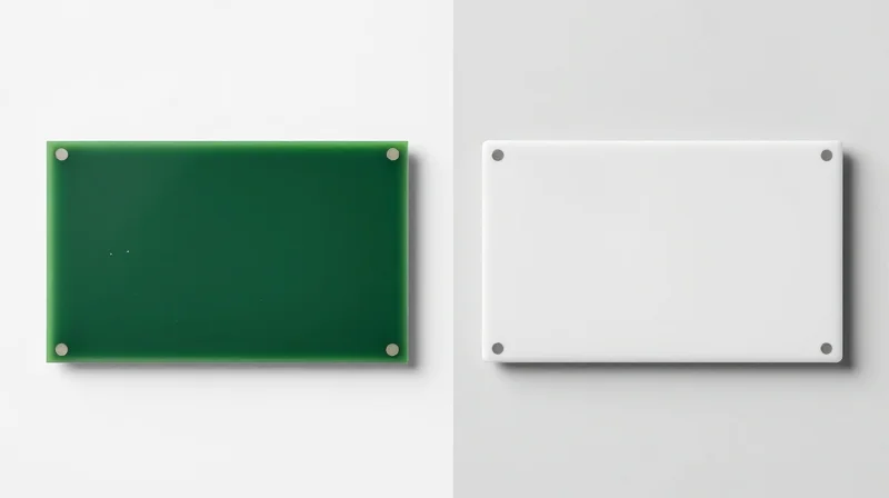 Side-by-side visual comparison of different PCB material technologies.