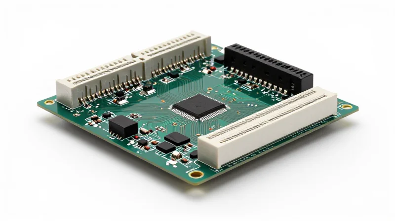 Circuit board subjected to heat analysis visual effect
