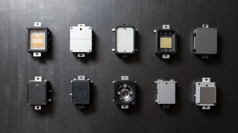 Compact and sleek automotive lighting module components on a workspace