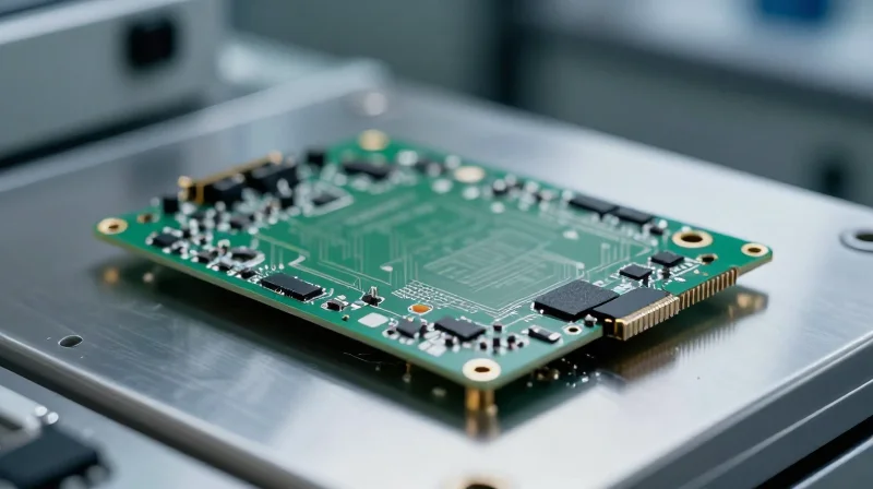 A durable ECU circuit board undergoing thermal and vibration testing in a laboratory