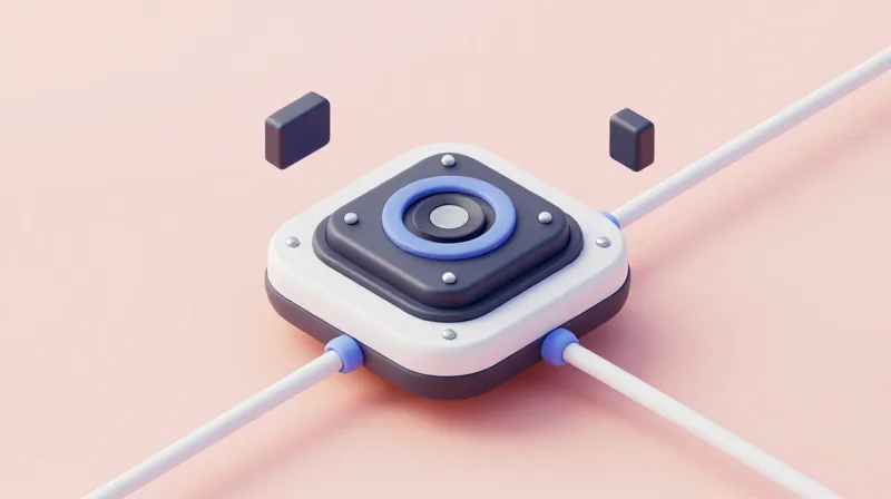 Isometric 3D model of a complex automotive electronics system