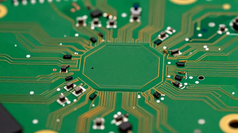 Visual representation of a traditional rigid PCB struggling with thermal heat patterns