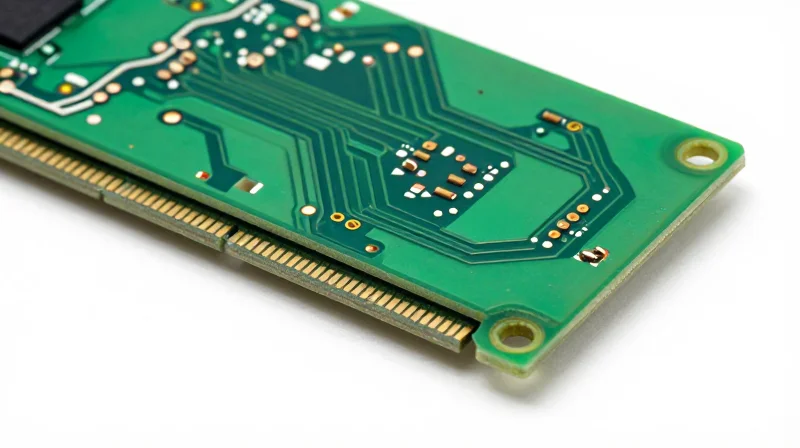 A sleek, integrated flex-rigid PCB showing high-tech circuit layers and flexible ribbon connectors