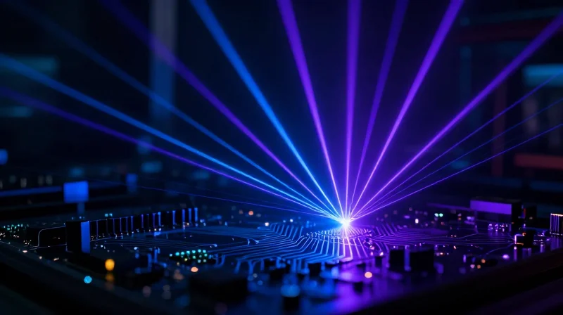 Automated X-ray inspection of a circuit board for quality assurance.