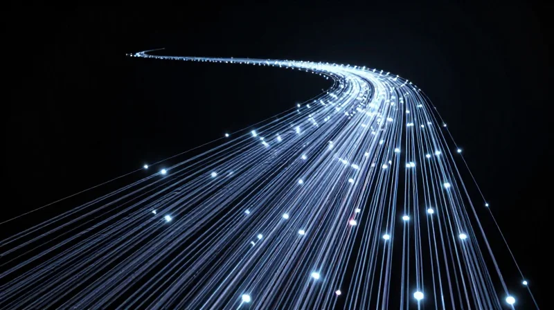 Abstract visualization of production efficiency and quality control metrics