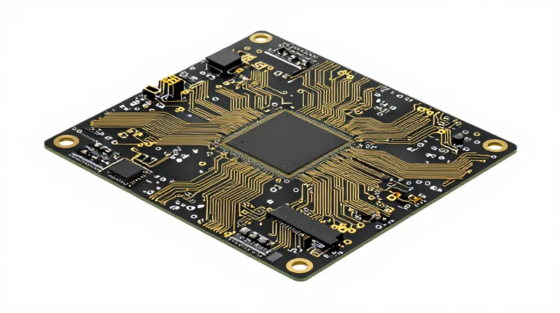 A highly dense and complex multilayer PCB with intricate circuitry.