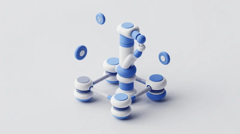 Isometric view of modular medical robotics hardware system components.