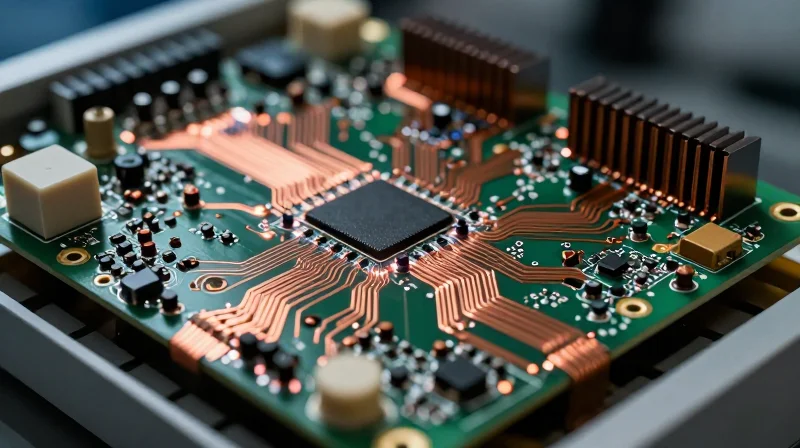 A complex circuit board for a medical aesthetic laser system showing thick copper traces and dense components.