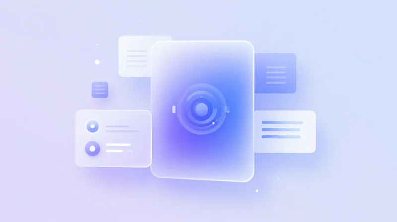 Abstract visual representation of digital safety diagnostics and logic control