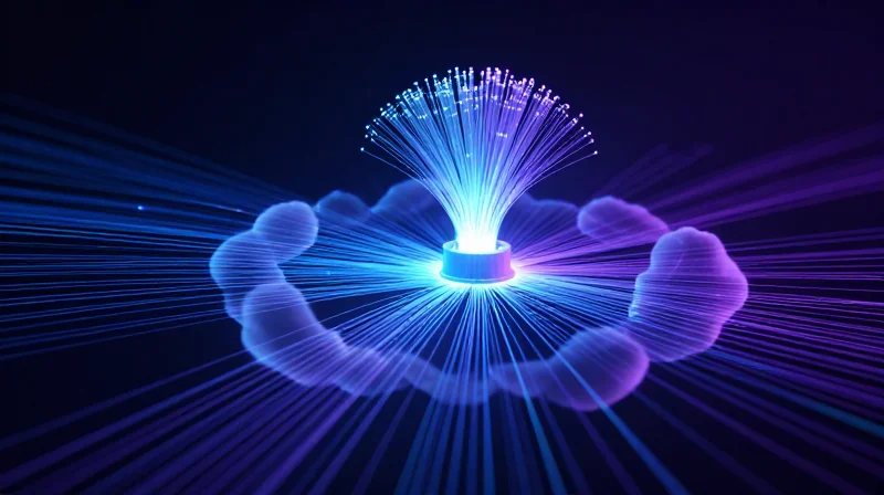 A digital representation of wireless data flowing from a medical device to a cloud network