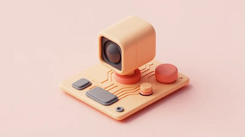 Isometric 3D model of a robot vacuum sensor module