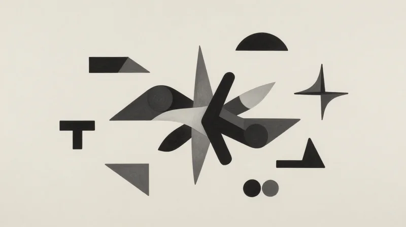 Abstract concept of unified manufacturing steps blending into one