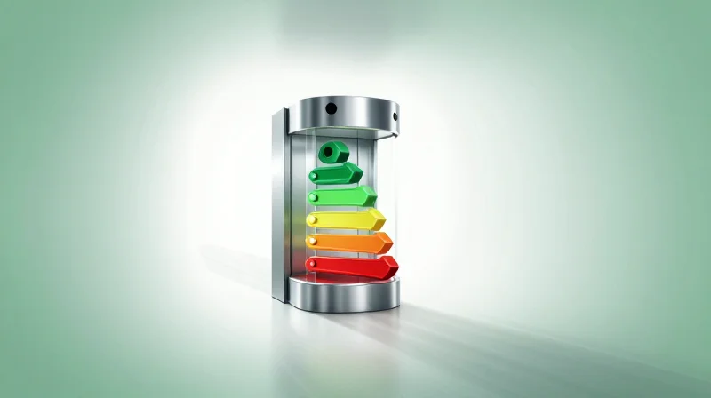 Conceptual image of clean energy flow and mechanical efficiency in vertical transit.