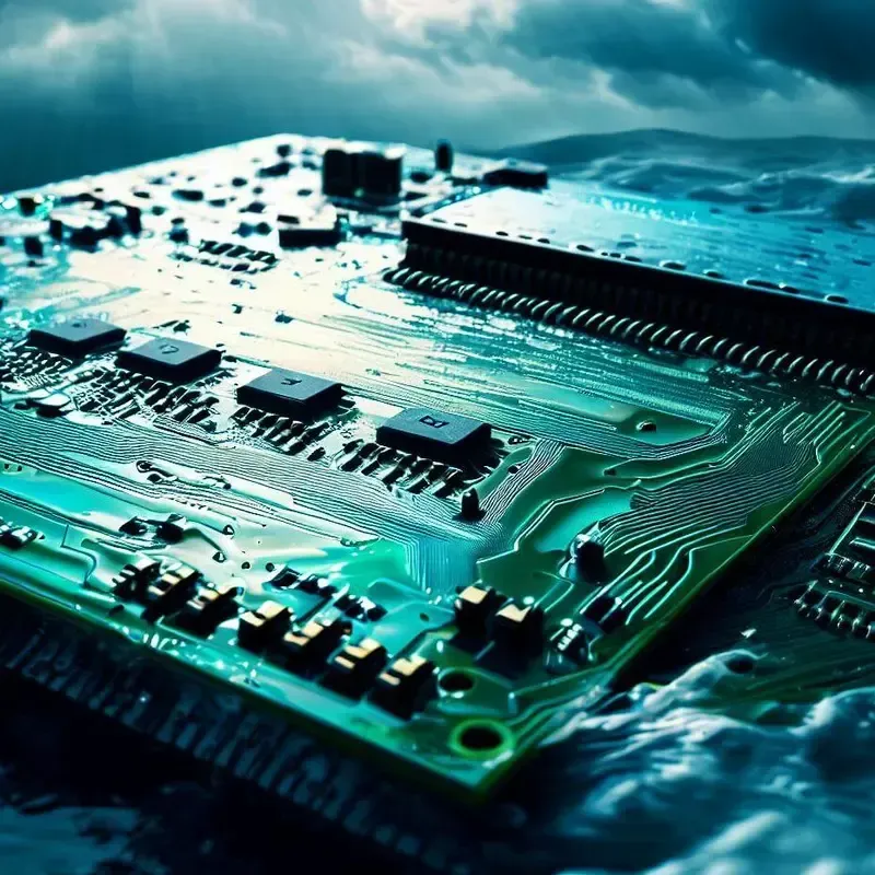 Close-up of a durable circuit board