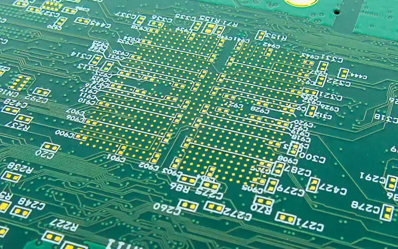 PCB used in a medical device.