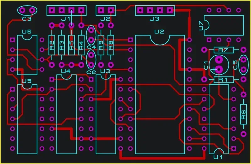 A PCB layout design