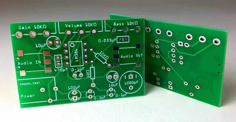 A custom PCB layout design.