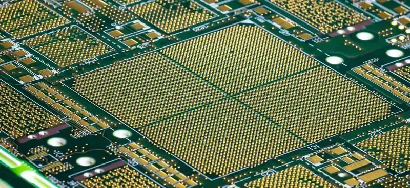 A high-density interconnect PCB.