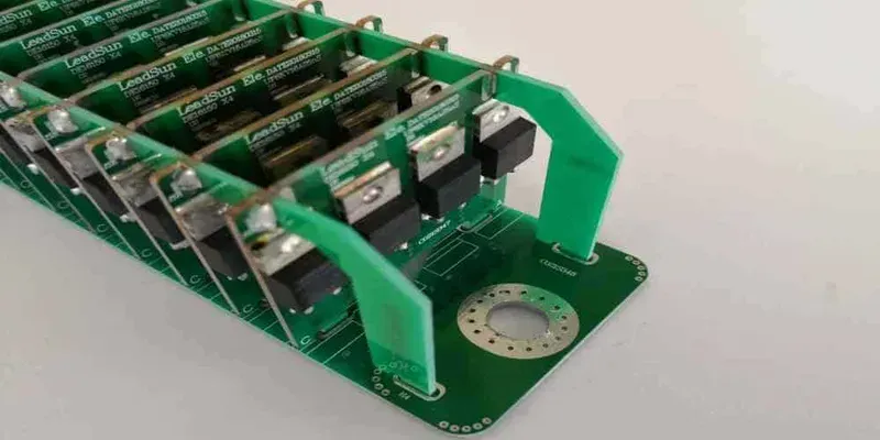 A prototype of a high voltage PCB