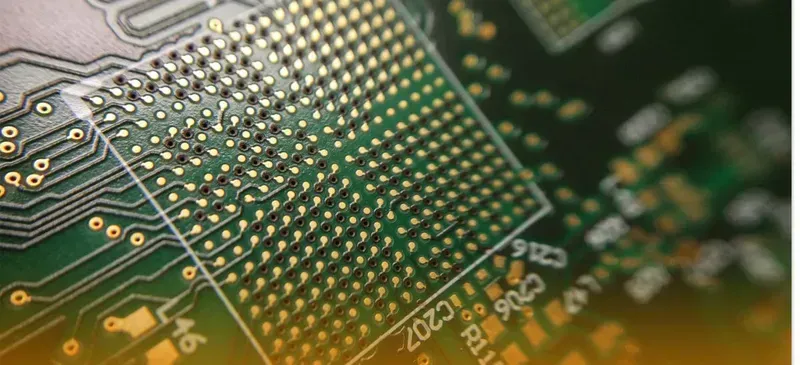 Close-up of durable PCB material